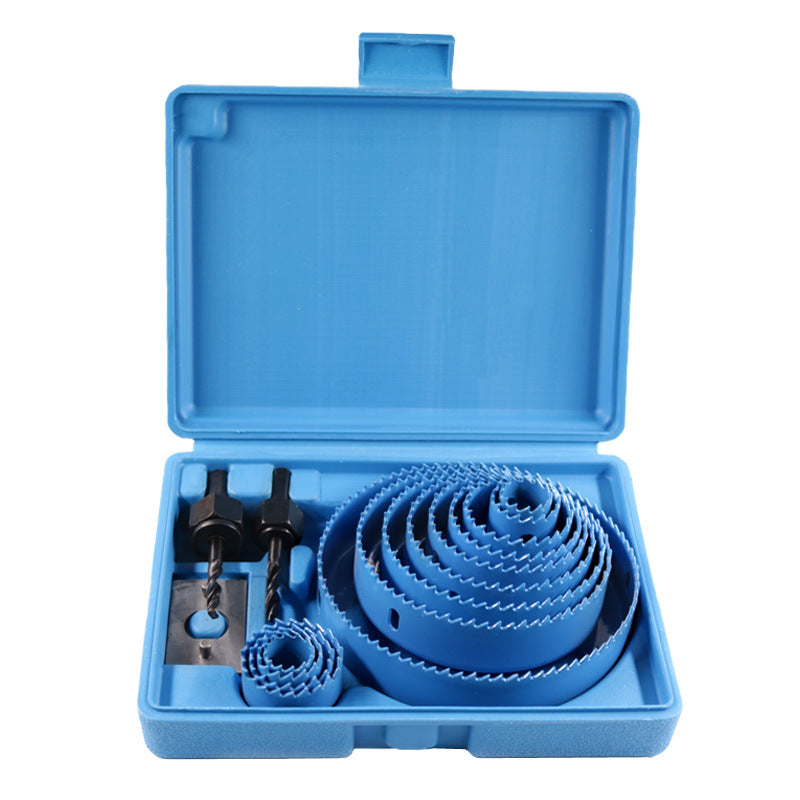 Set de Brocas Corona de Acero al Carbono y Titanio - 13 Piezas ⚙️