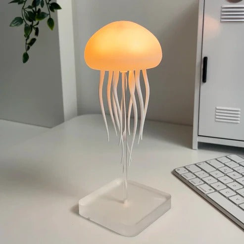 Lámpara de Medusa Flotante - Luz Nocturna de Ambiente con Control por Voz