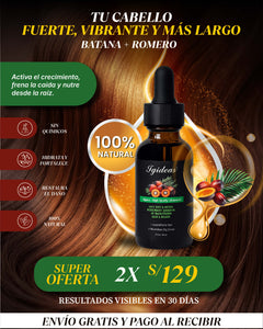 Aceite Capilar de Batana | Estimular el crecimiento 💆🏻‍♂️🌿
